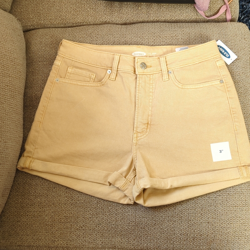 Old Navy O.G. shorts High Rise Peachy tan color